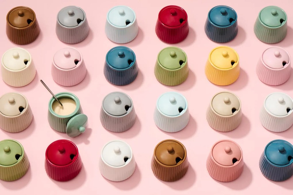 IB Laursen Ceramiczna cukiernica MYNTE LEMONADE żółta