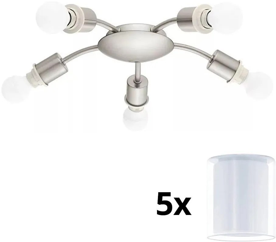 Eglo - LED sufitowe MY CHOICE 5xE14/4W/230V chrom/białe