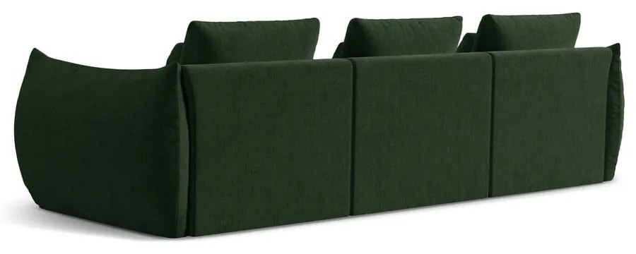 Ciemnozielona sofa 332 cm Bloom – Micadoni Home