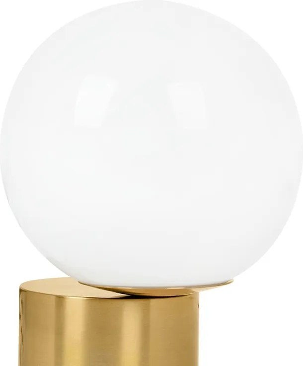 Lampa stołowa ze szklanym kloszem w kształcie kuli Parla