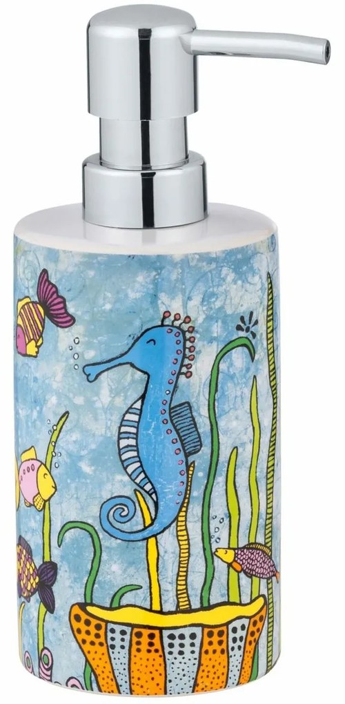 Wenko Ceramiczny dozownik mydła Ocean Rollin Art, 360 ml