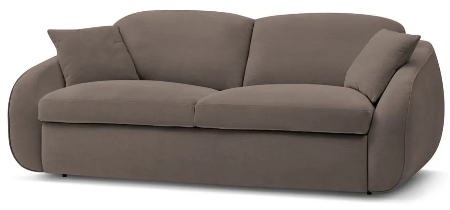 Brązowa rozkładana sofa 235 cm Cezanne – Bobochic Paris