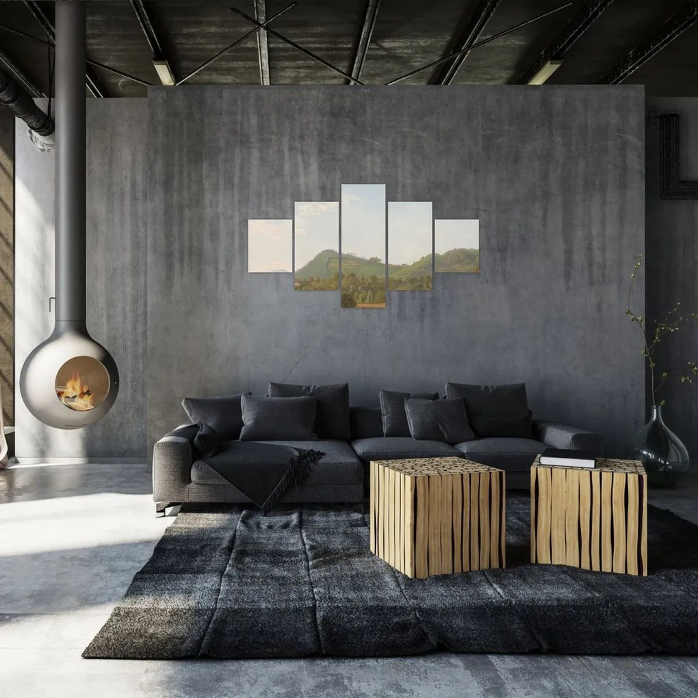 Obraz - Simon Denis,  View Near Naples, reprodukcje (125x70 cm)