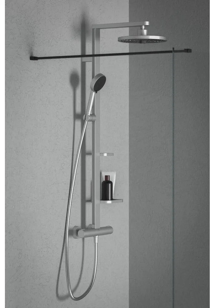 Metalowy zestaw prysznicowy w kolorze matowego srebra 111 cm ALU+ – Ideal Standard