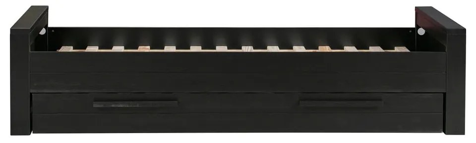Czarna szuflada pod łóżko 90x200 cm Dennis – WOOOD