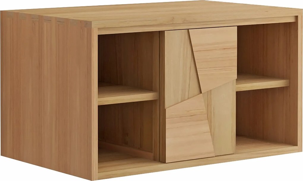 Wisząca szafka pod umywalkę z drewna tekowego - szer. 80 cm - SUMBAWA