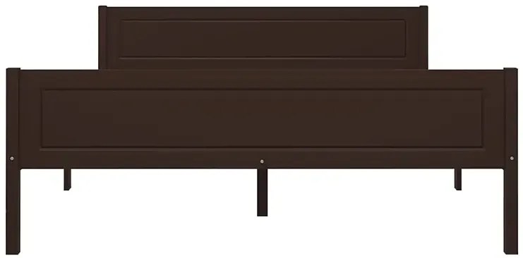 Drewniane klasyczne łóżko ciemny brąz 120x200 G0-H06