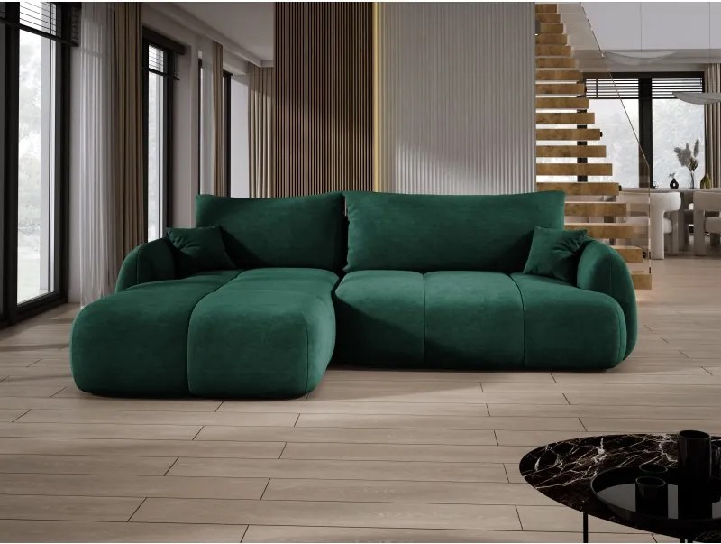 Narożnik COCO z funkcją spania poduszkami i pojemnikiem Cloud 39 DOMOHOME