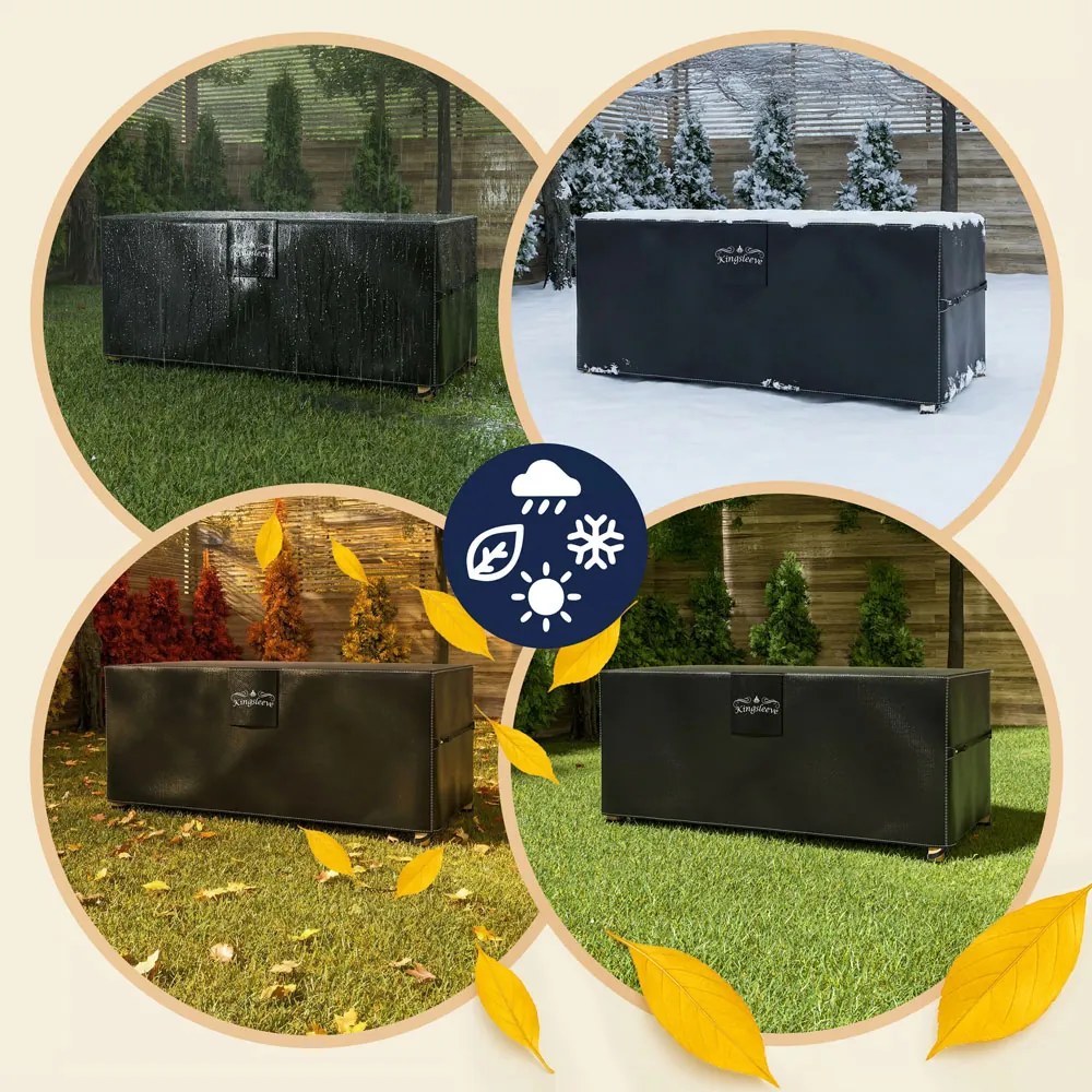 Ochronna plandeka na zestaw piwny BEER COVER, 180x90x74cm, antracytowa Kingsleeve