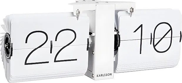 Zegar Flip bez etui - biały