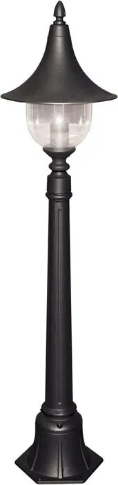 Czarna klasyczna stojąca lampa ogrodowa słupek - 16X S314 L4-C59