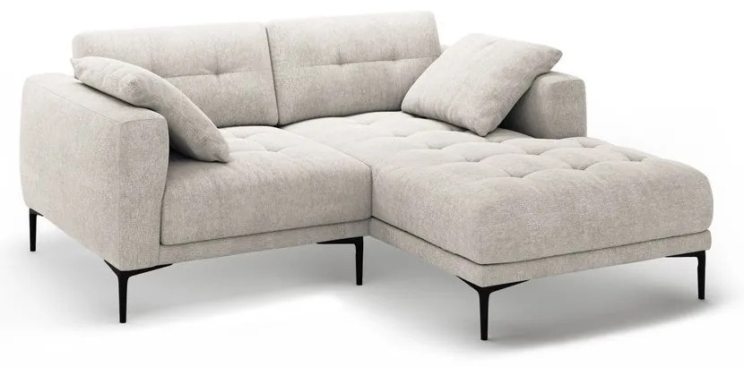 Beżowy narożnik (prawostronny/z szezlongiem) Bemy – Micadoni