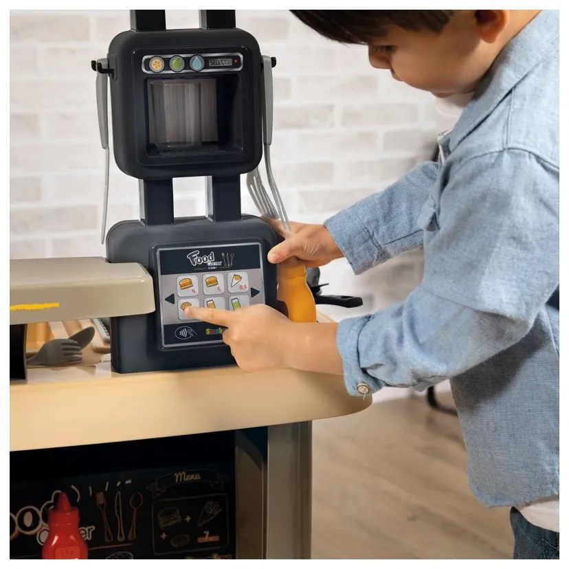 Smoby restauracja bar dla dzieci 2w1 kuchnia jadalnia akcesoria