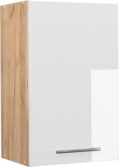 Szafka ścienna biały wysoki połysk 45x34.1x72 fame-line