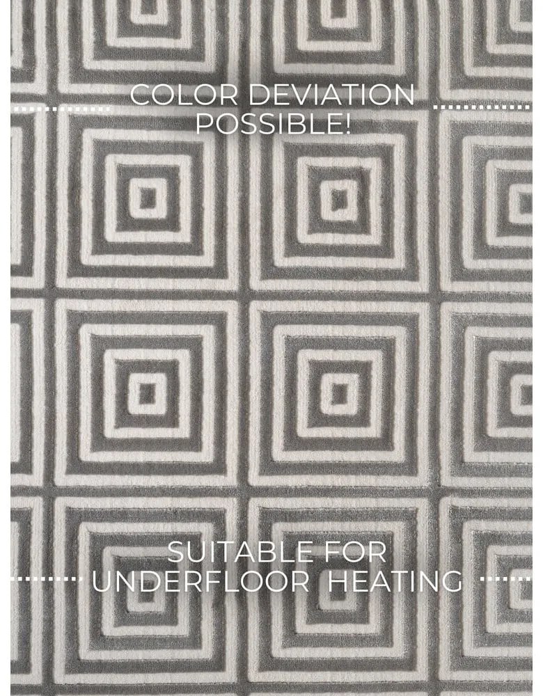 Szary dywan 120x170 cm Perles Tourmaline – Elle Decoration