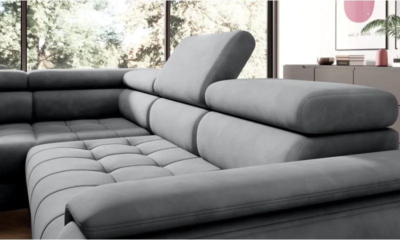 Narożnik CHIVAS L z Elektryczną regulacją siedziska wolnostojący WERSAL