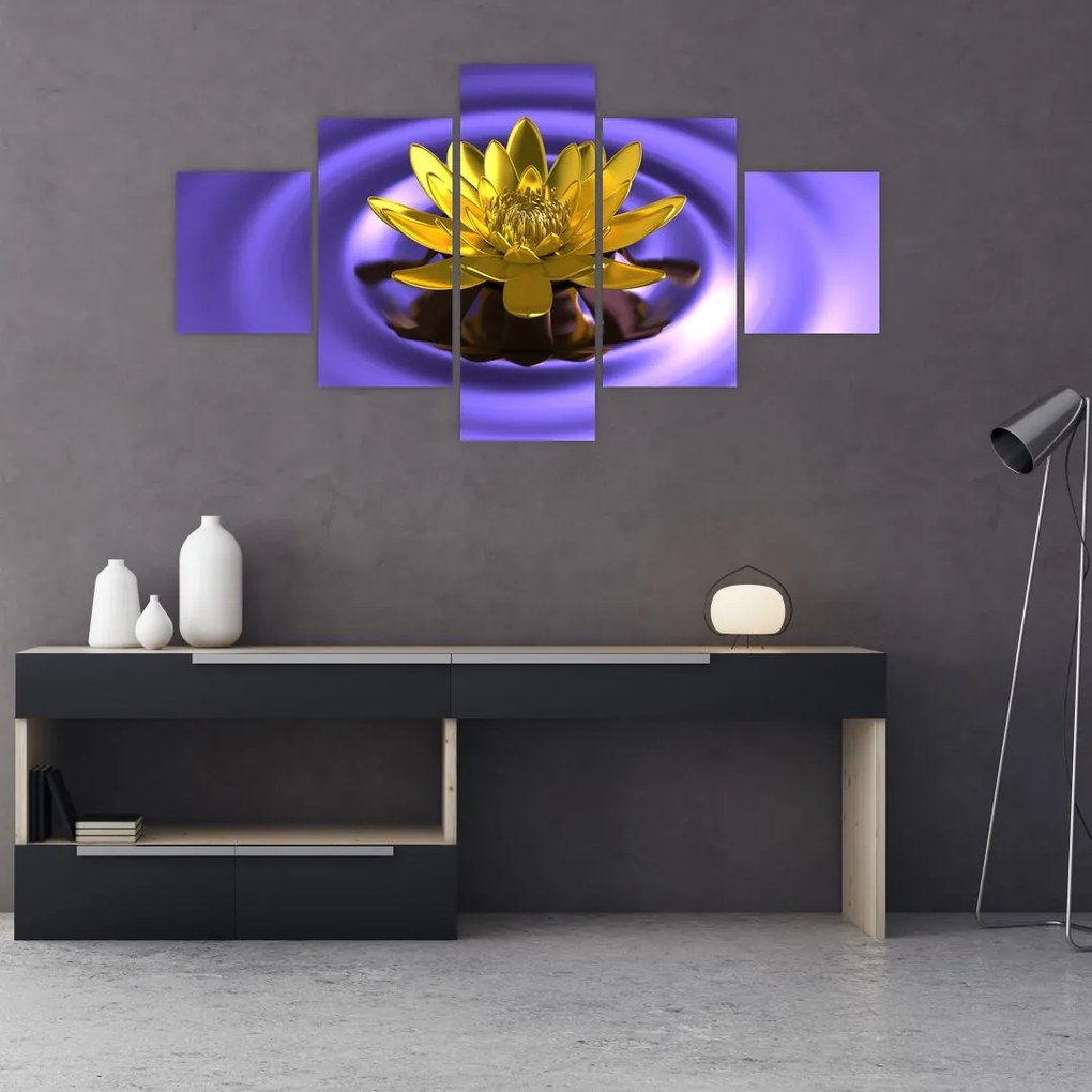 Obraz - Lilia wodna (125x70 cm)