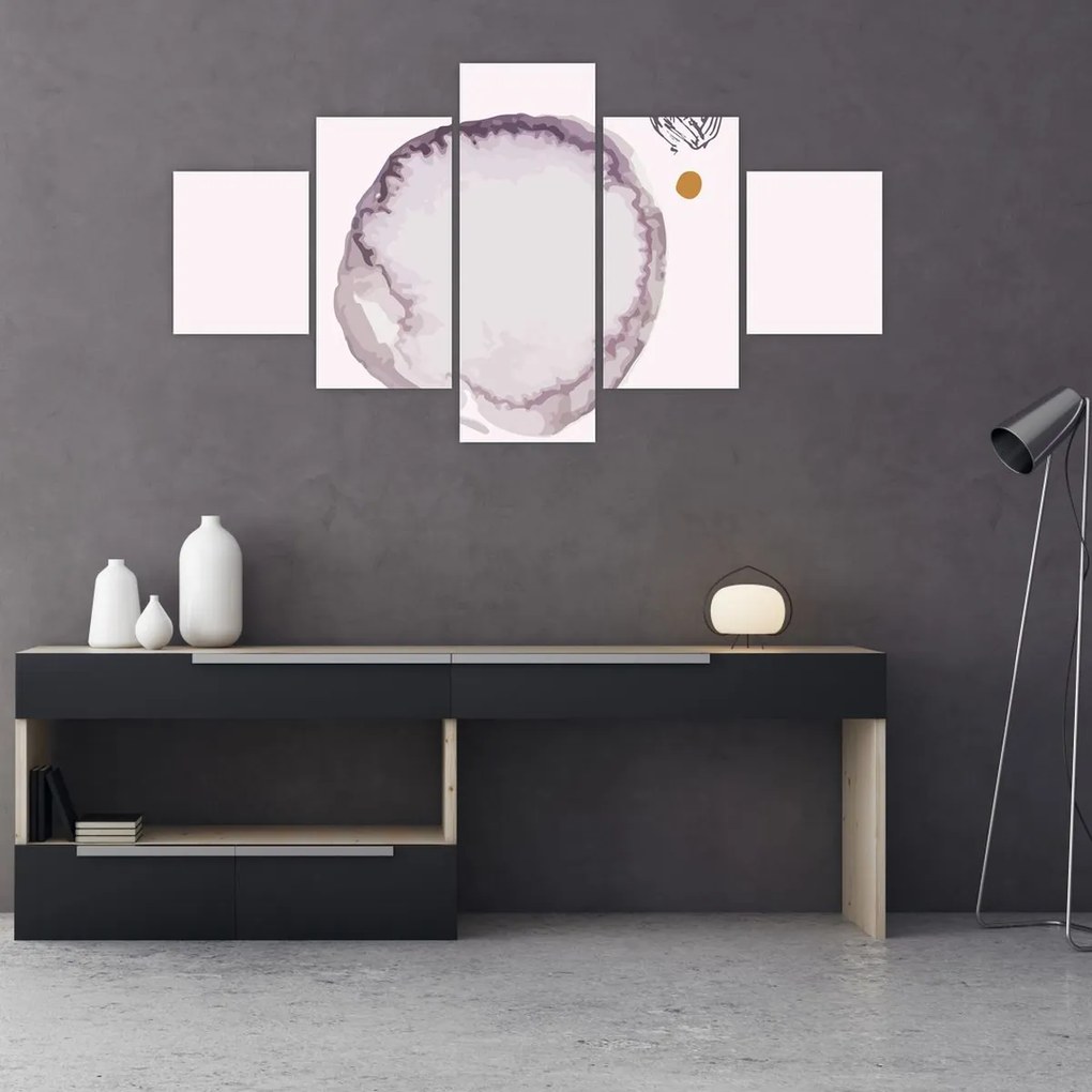 Obraz - Fioletowy minimalizm N⁰4 (125x70 cm)