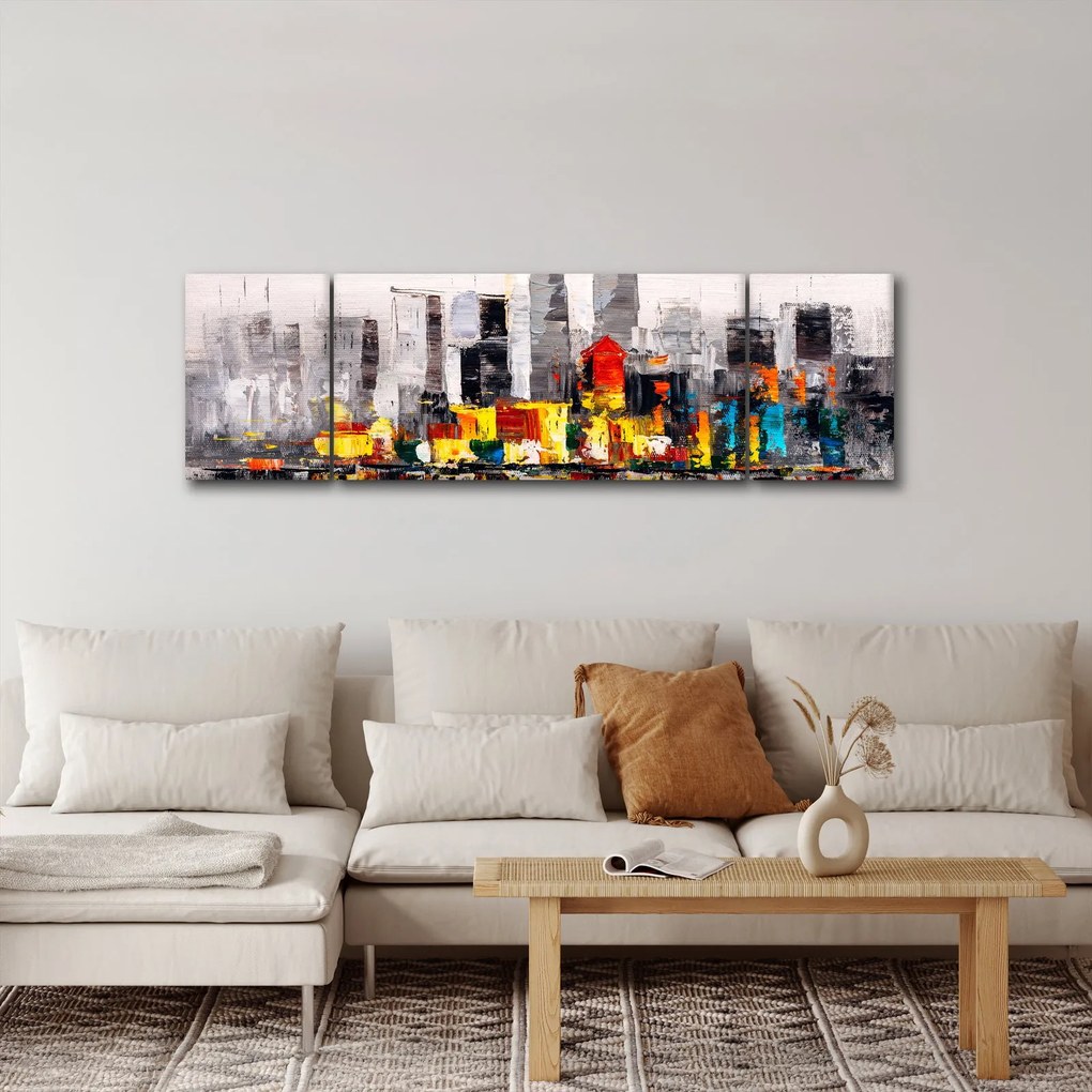 Obraz - Obraz przedstawiający duże miasto (170x50 cm)