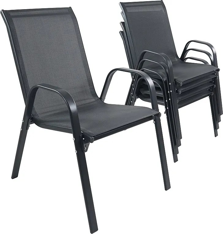 4 szt. krzesło ogrodowe spięte krzesło Sonlas