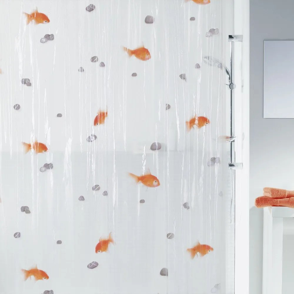 Zasłona prysznicowa 180x200 cm Goldfish – Spirella