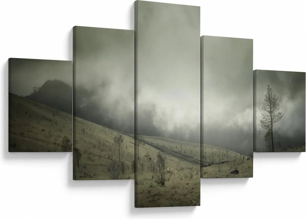 Obraz krajobrazu przed burzą (125x70 cm)