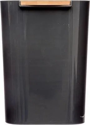 Kosz łazienkowy BAMBOU z bambusową pokrywą, 5L