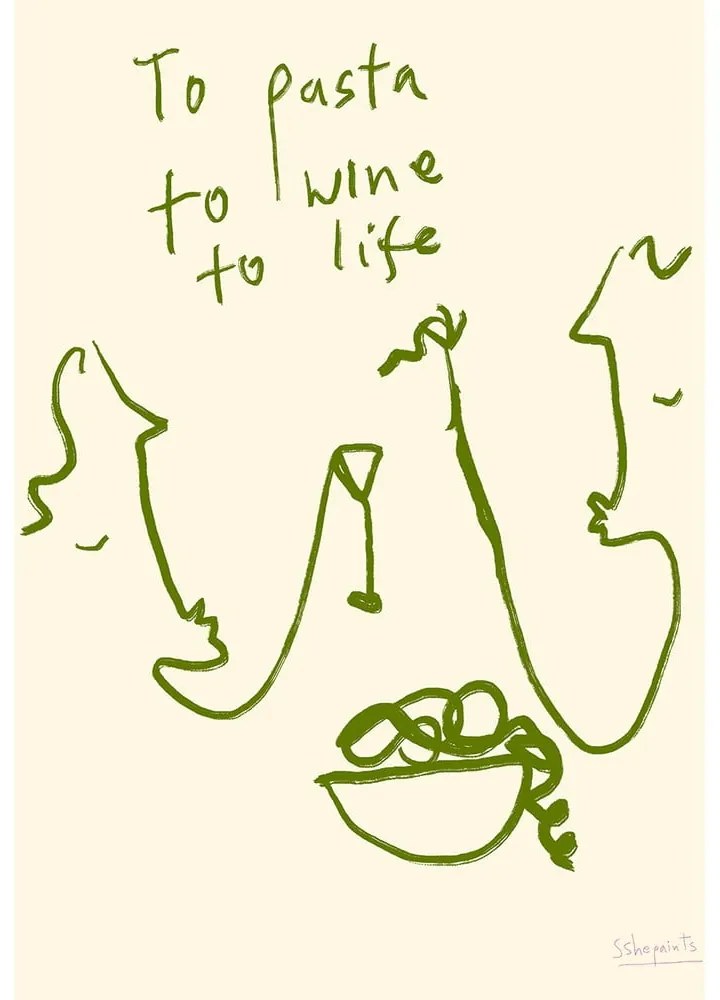Plakat 30x40 cm To Life – The Poster Club