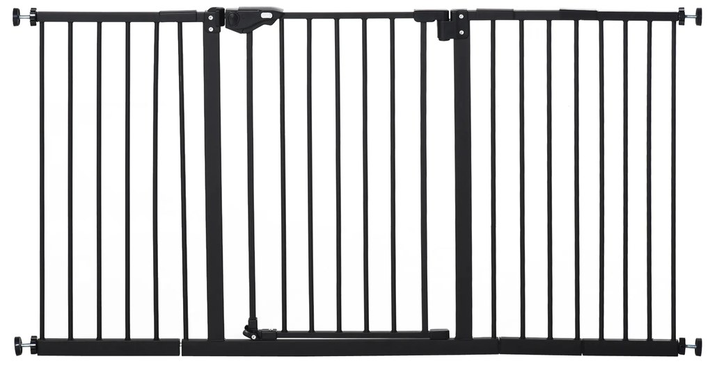 PawHut barierka ochronna dla zwierząt regulowana do domu i mieszkania 136x76 cm | Aosom PL