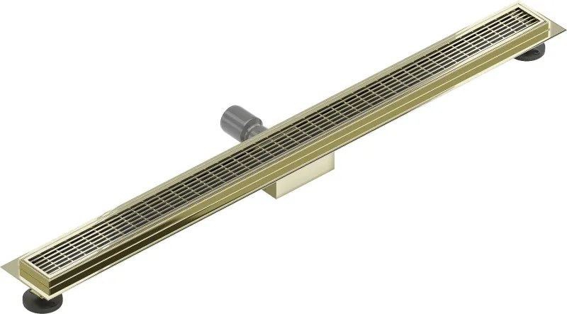 Mexen Flat M33 odpływ liniowy 100 cm, złoty - 1533100-15