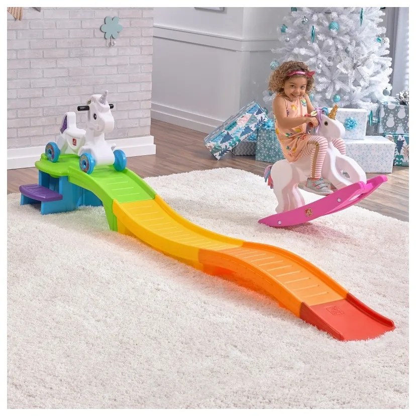Step2 kolejka górska tor jeździk jednorożec unicorn