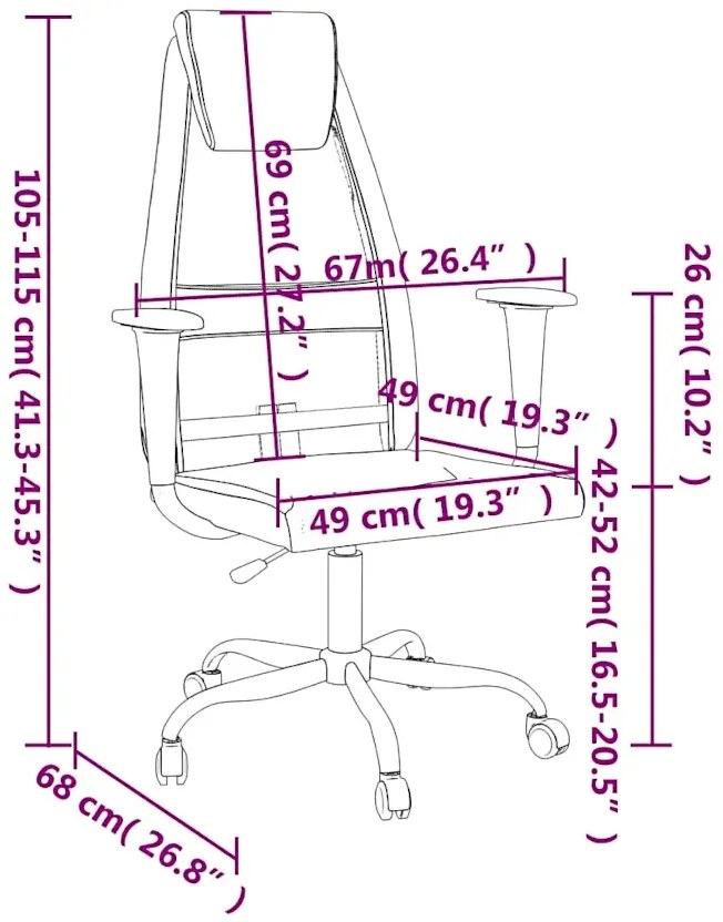 Szare wygodne krzesło do biurka z regulacją wysokości - Inavi