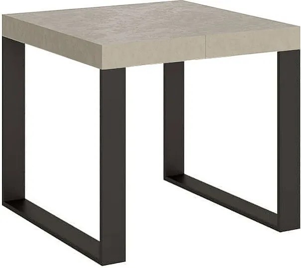 Stół rozkładany 90/246x90 cm Tecno kaszmir nogi antracytowe