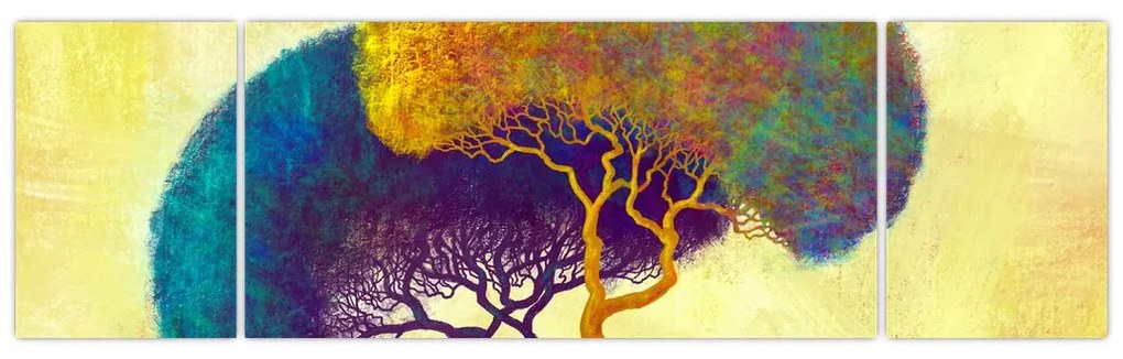 Obraz - Drzewa na wzgórzu (170x50 cm)