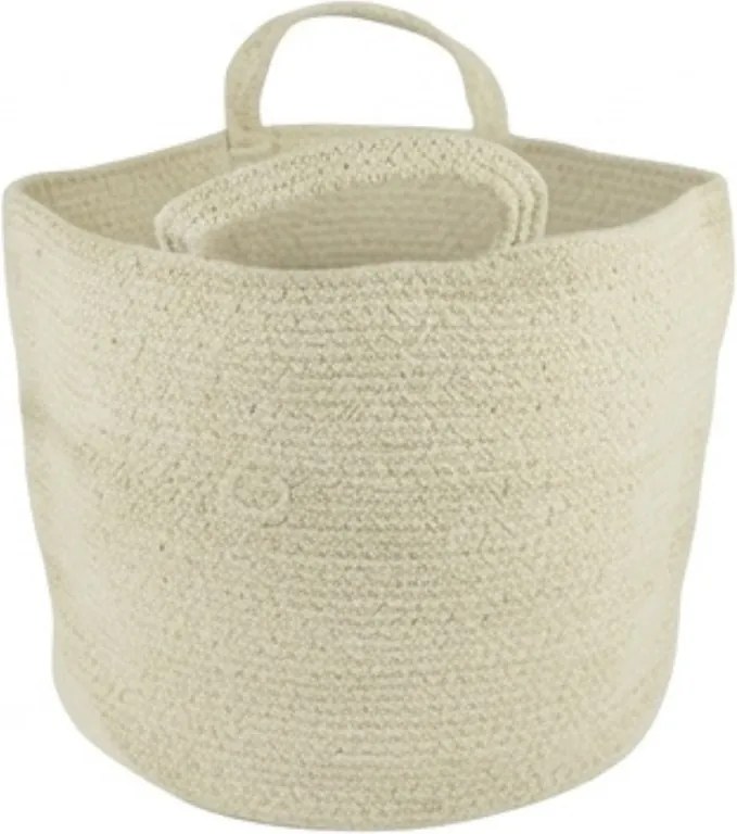 Kosz do przechowywania z uchwytami COTTON HAVEN 35x35 cm - więcej kolorów Kolor: Szarobrązowy