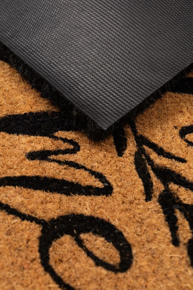 Wycieraczka Kokosowa 40x60 cm Czarna Ramka antypoślizgowa pod Drzwi z gumą