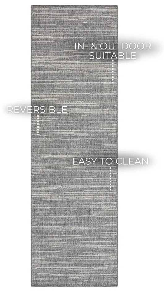 Szary chodnik odpowiedni na zewnątrz 250x80 cm Gemini – Elle Decoration