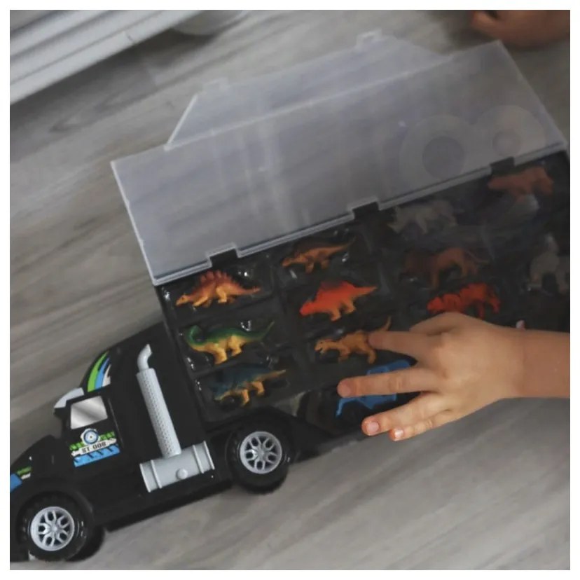 Woopie samochód transporter dinozaury ciężarówka
