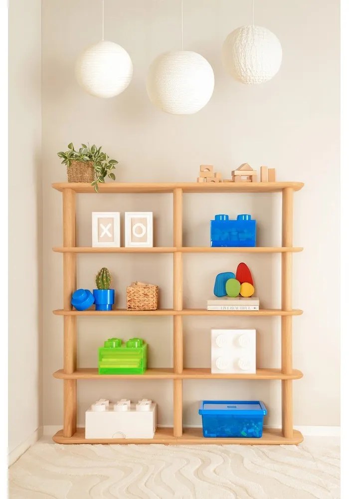 Zielony plastikowy pojemnik dziecięcy 25x25x18 cm – LEGO®