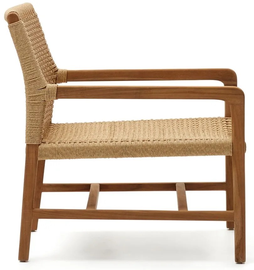 Drewniany fotel ogrodowy w naturalnym kolorze Sabolla – Kave Home