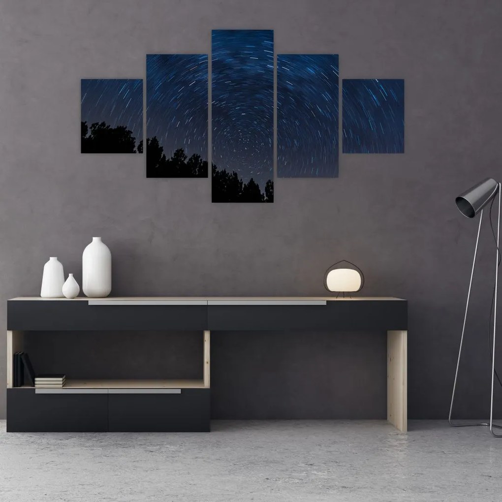Obraz nocnego nieba (125x70 cm)