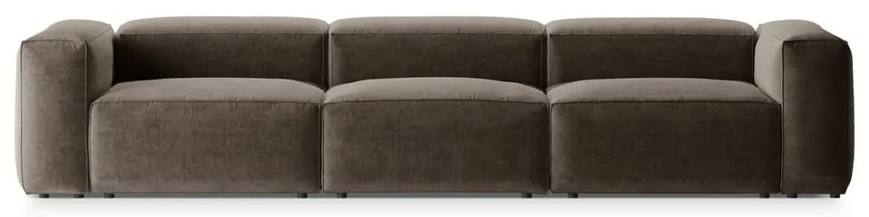 Brązowa sofa 364 cm Bergamo – Cosmopolitan Design