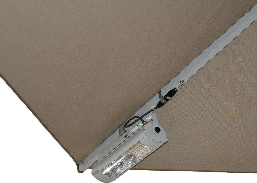 Doppler GOLIATH parasol ogrodowy 500 x 500 cm czerwony