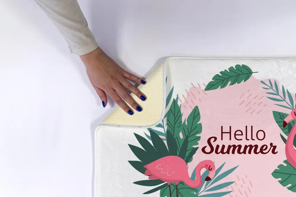 Dywanik do łazienki Dywanik do łazienki Flamingi Ptaki