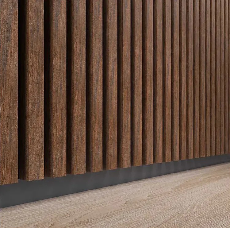 Akustyczne panele lamelowe 2 szt. orzech N1-L25