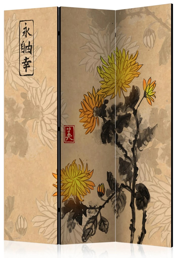 Parawan jednostronny Orient 135x172 cm 3-częściowy beżowy ARTGEIST B