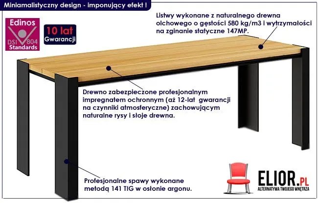 Ławka miejska 150 cm 24 kolory S5-L75