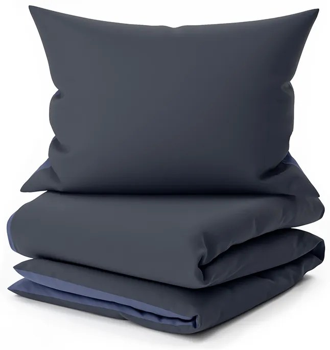 PrzytulneMieszkanie.pl PrzytulneMieszkanie.pl Bawełniana pościel MONOCHROMATIC szaro-niebieska Rozmiar pościeli: 70 x 90 cm | 140 x 200 cm