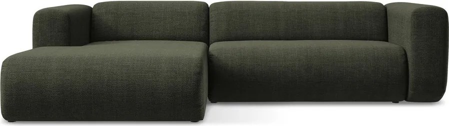 Zielony narożnik (lewostronny/z szezlongiem) Ekahi – Makamii