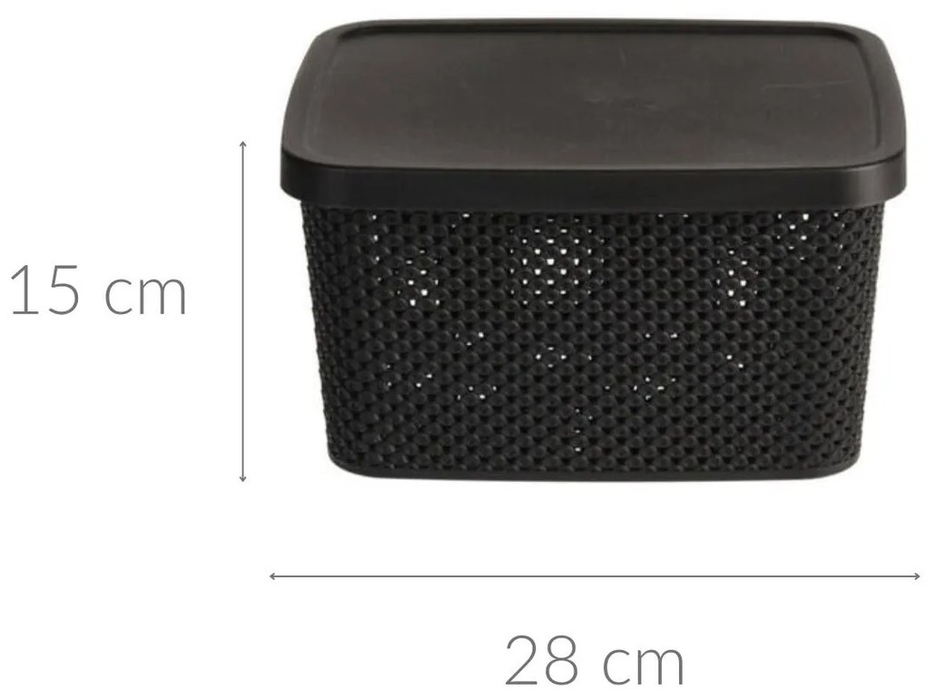 Pojemnik plastikowy z pokrywą zamykany, 7000 ml